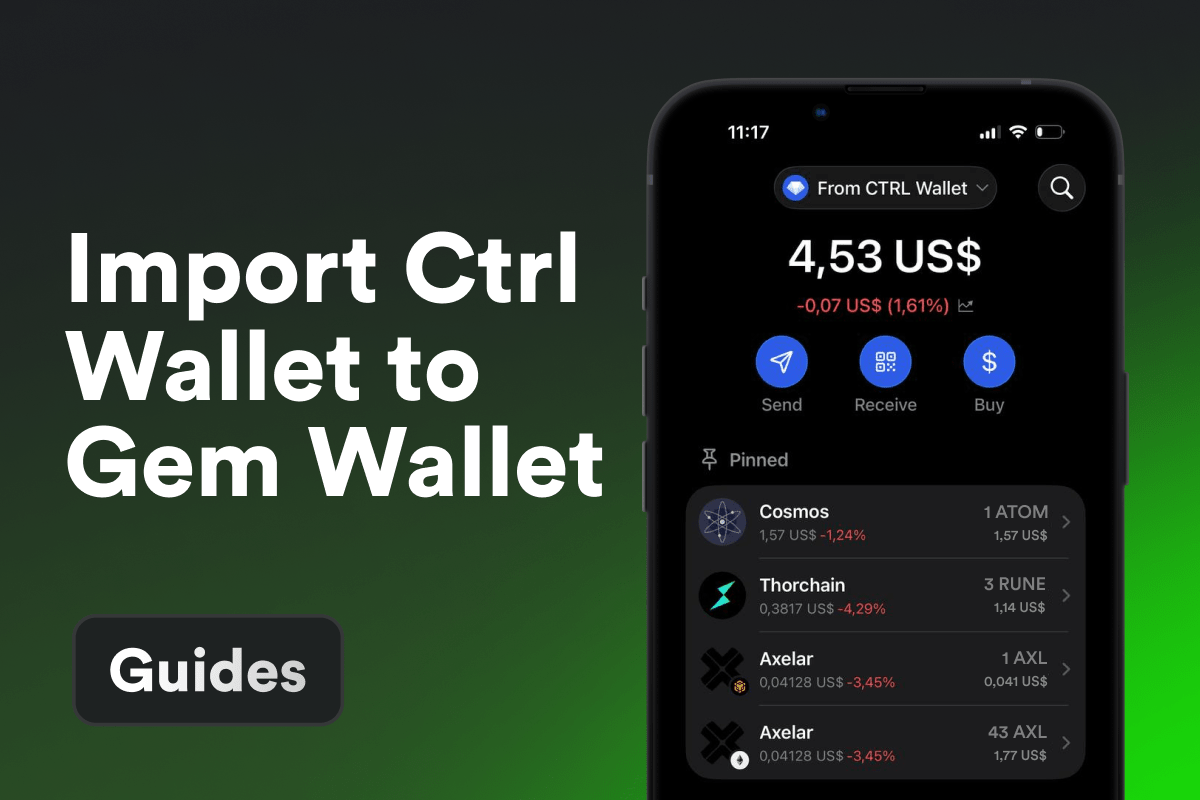 Ctrl Wallet Is Shutting Down: How to Import Your Assets to Gem Wallet Before August 3