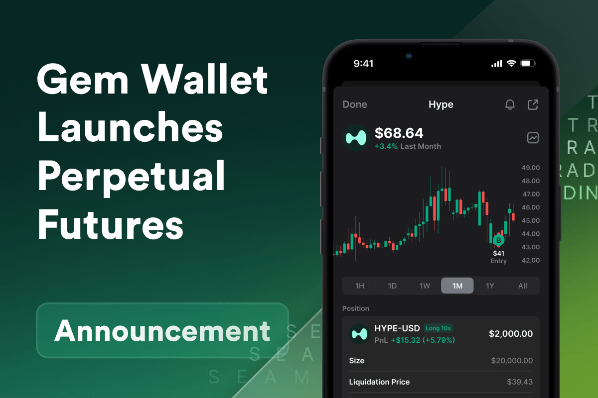 Gem Wallet Launches Perpetual Futures: Trade Crypto, Stocks, and More on Hyperliquid