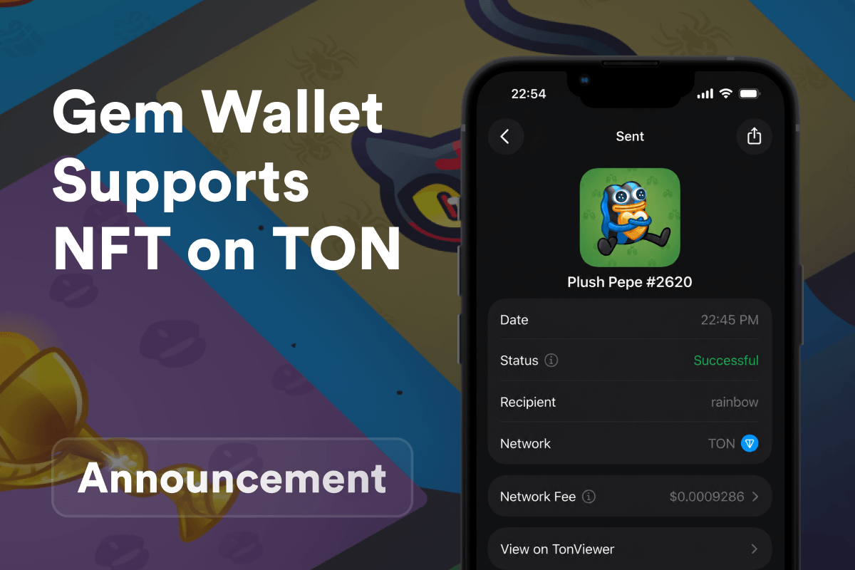 Gem Wallet Supports TON NFTs: Store and Send Telegram Gifts and Usernames