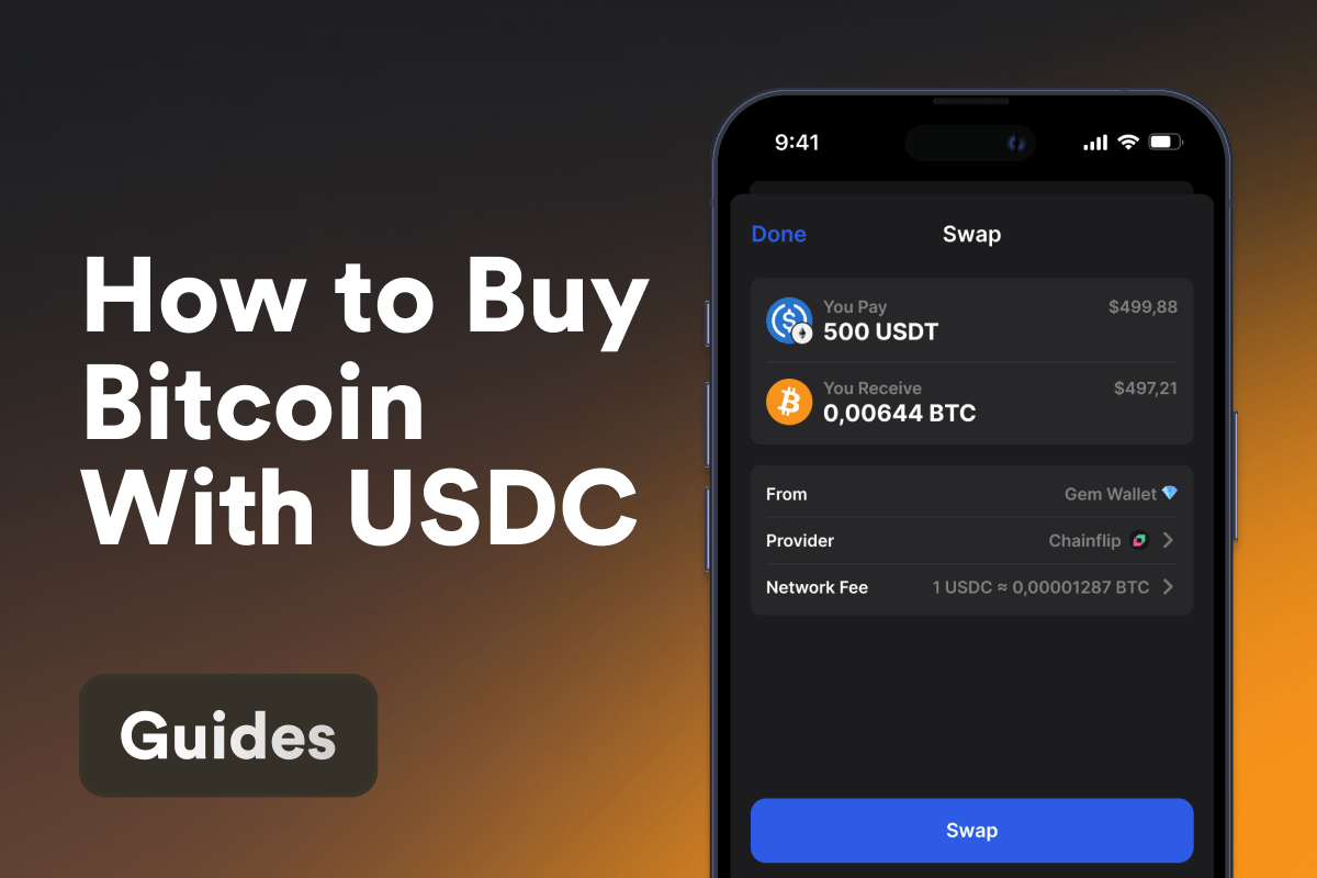How to Buy Bitcoin With USDC: Instant Swaps Without an Exchange in 2026