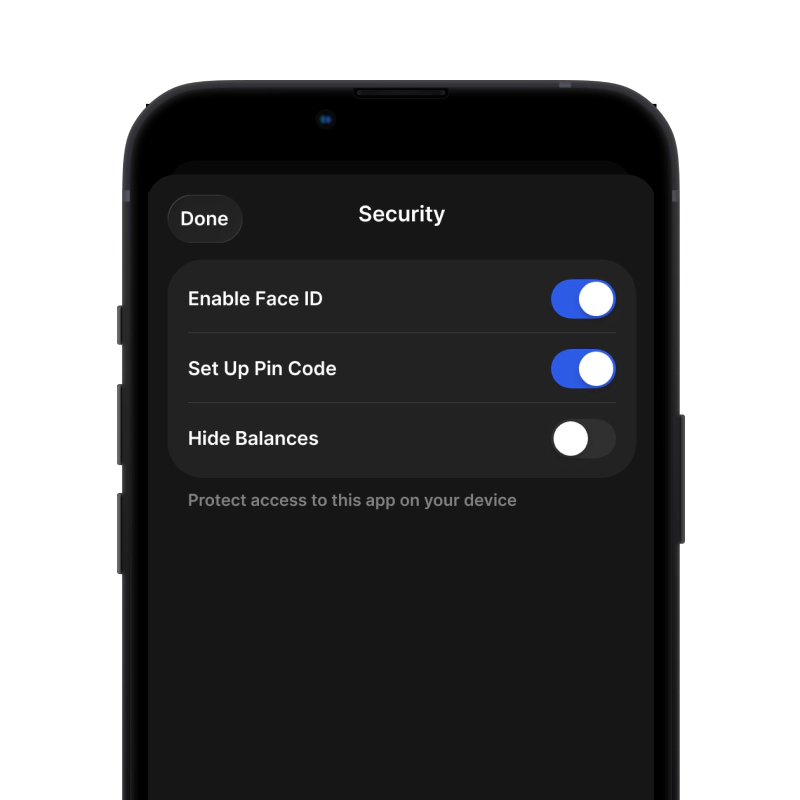 gem wallet security settings